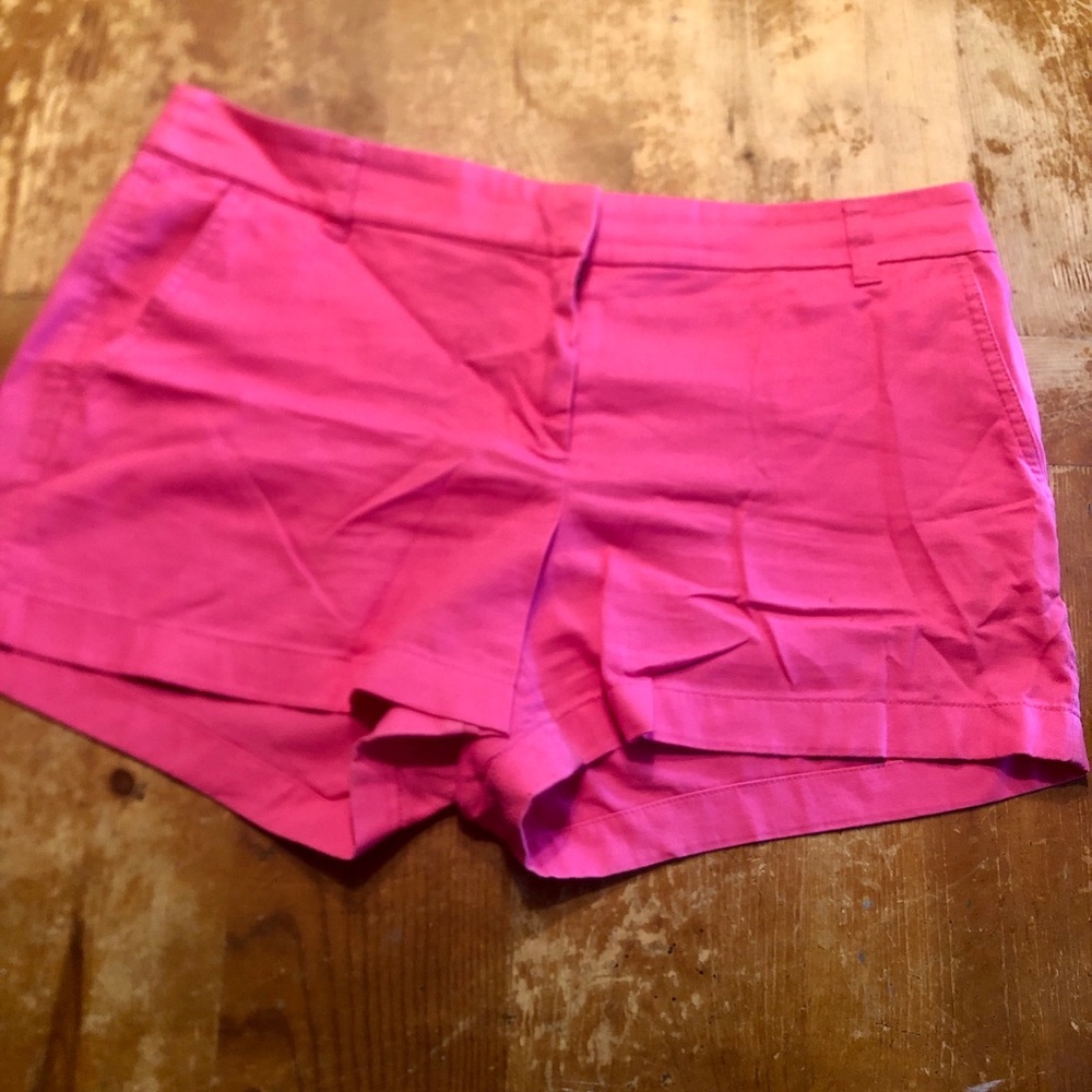 J. Crew Women's Hot Pink Cotton Shorts Size 12